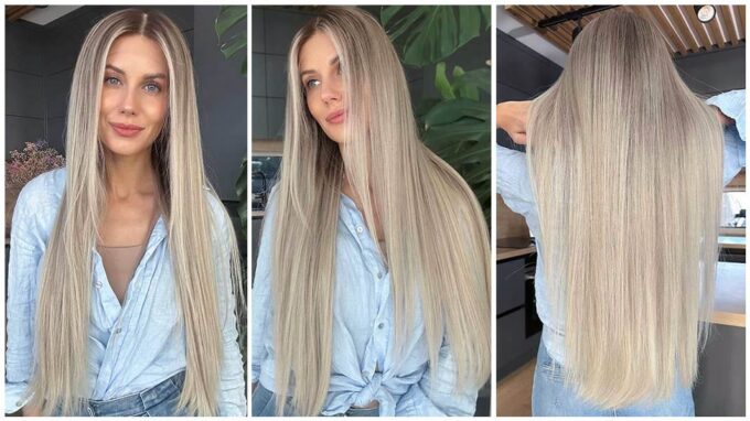 Ash blonde wig in color "CIARA" (extremely long)