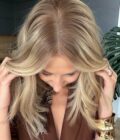 Blonde wig JENNIFER ANISTON long bob 14