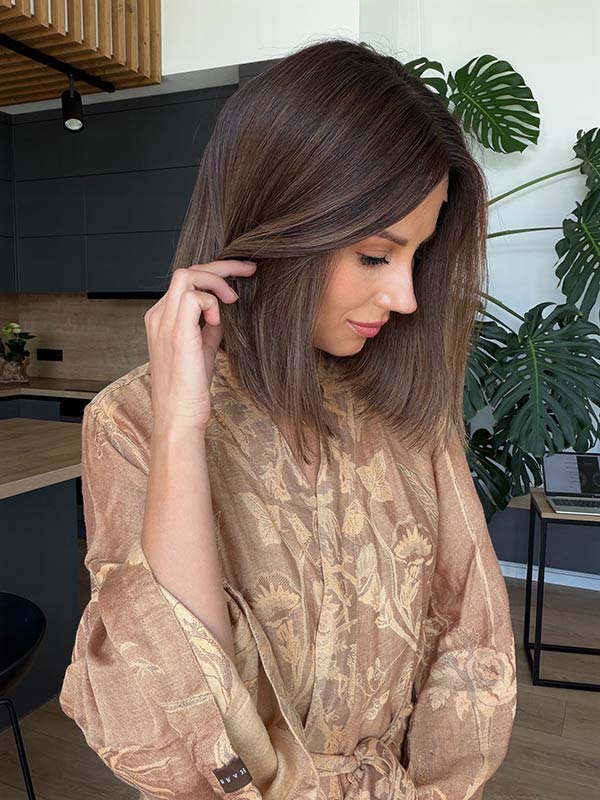 Dark brown wig OLIVIA RODRIGO long bob 4