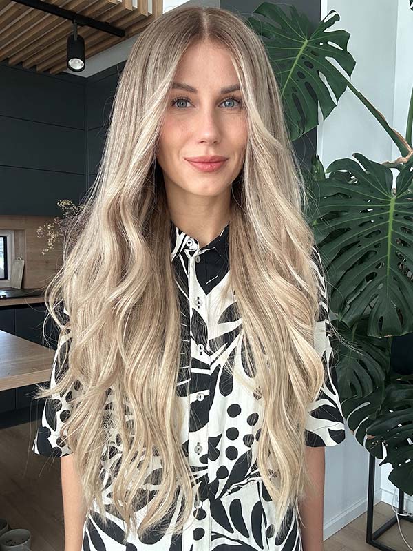 Face framing glueless wig GIGI HADID extremely long 2