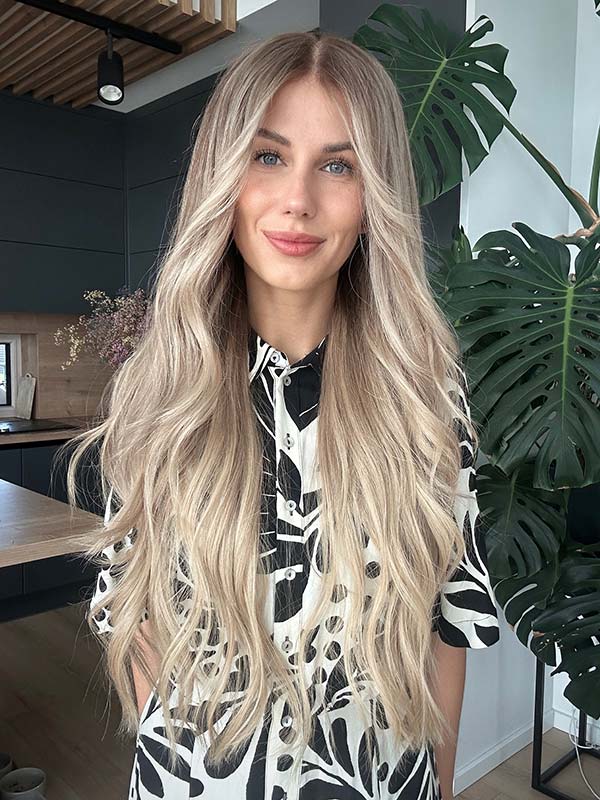 Face framing glueless wig GIGI HADID extremely long 3