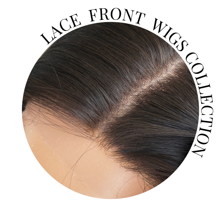 Close-up of a lace top wig.