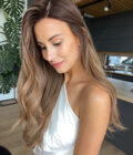 Natural looking lace front wig in color "SOFIA VERGARA" (extremely long)