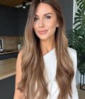 Natural looking lace front wig in color "SOFIA VERGARA" (extremely long)