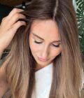 Natural looking lace front wig in color "SOFIA VERGARA" (extremely long)
