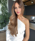 Natural looking lace front wig in color "SOFIA VERGARA" (extremely long)