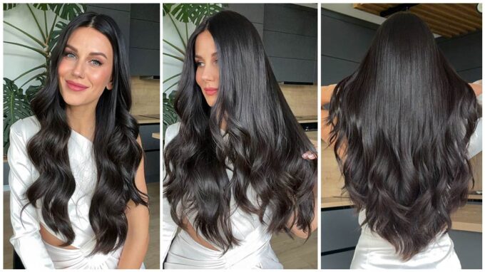 Silk top wig in color "CARDI B" (extremely long)