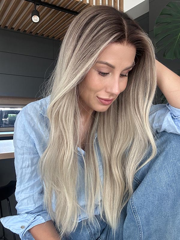 ash blonde wig CIARA long 7b