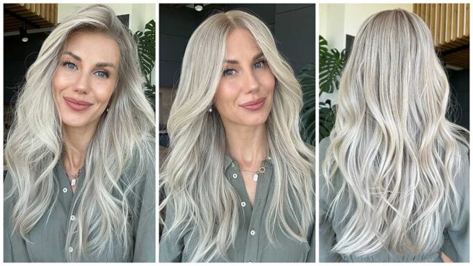 blonde wig megan fox mid-length grid
