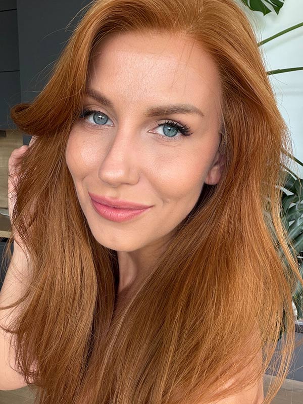 Copper red wig in color “NICOLE KIDMAN” (long)