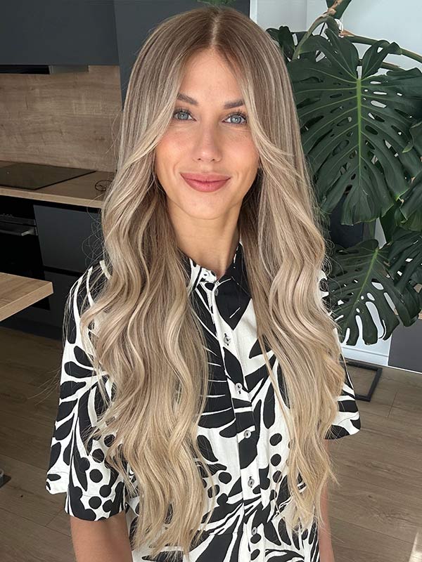 Face framing glueless wig KHLOE KARDASHIAN extremely long 3