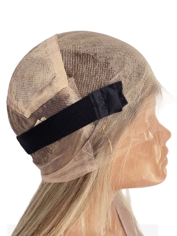 Different Types of Wigs: Cap, Hair Quality and Fit 6 A photo of a full lace cap on a mannequin's head.