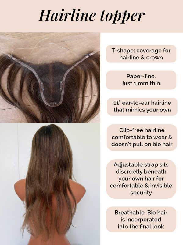 (MADE TO ORDER) Hairline topper 12 (MADE TO ORDER) Hairline topper