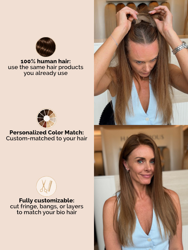 (MADE TO ORDER) Hairline topper 14 (MADE TO ORDER) Hairline topper