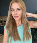 Honey blonde wig in color "MARGOT ROBBIE" (mid-length)