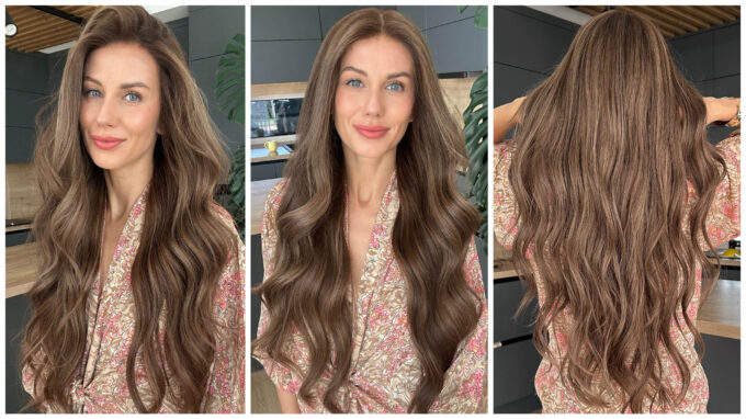 Real human hair wig in color "JENNIFER LOPEZ" (extremely long)