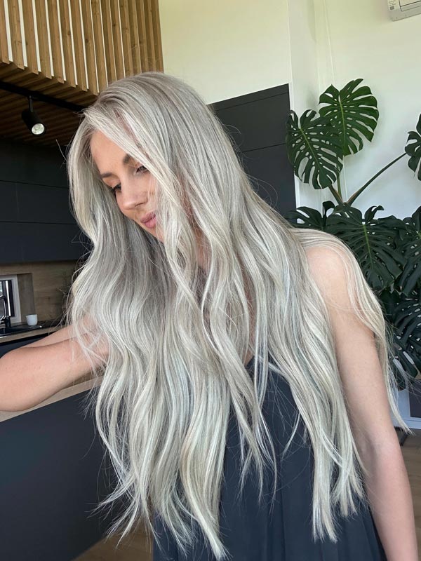 Icy Blonde wig MEGAN FOX extremely long 5