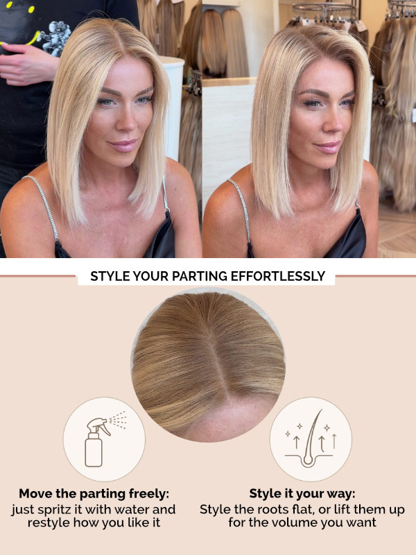 (MADE TO ORDER) Hairline topper 21 made to order hairline topper 2 parting