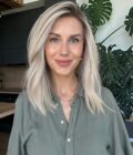 Natural hair lace wig JULIANNE HOUGH long bob 17