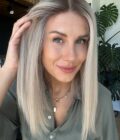 Natural hair lace wig JULIANNE HOUGH long bob 6