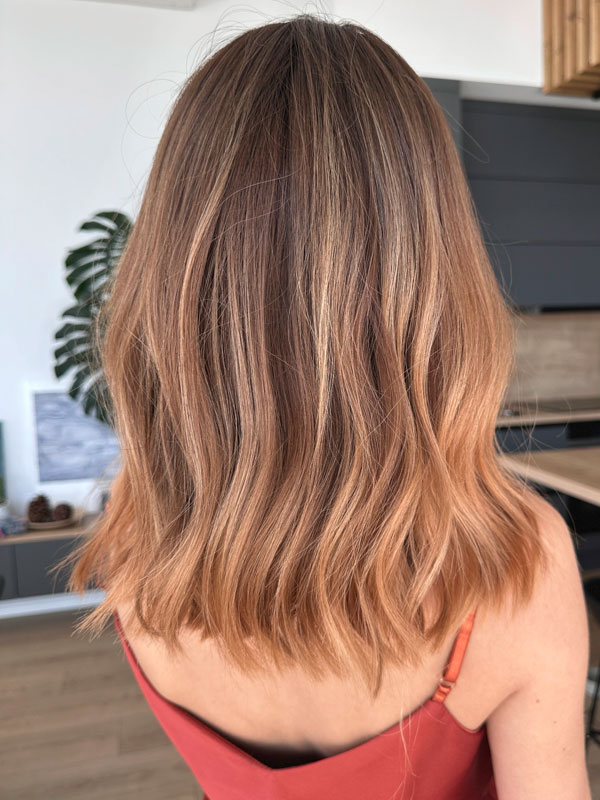 Natural hair wig ARIANA GRANDE long bob 1