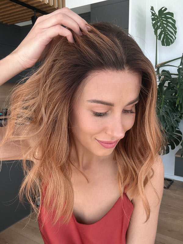 Natural hair wig ARIANA GRANDE long bob 8