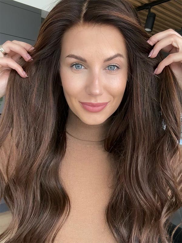 glueless frontal wig selena gomez long 9