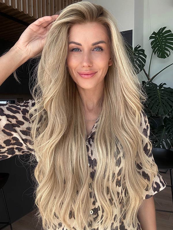 glueless lace front wig JENNIFER ANISTON extremely long 2 d