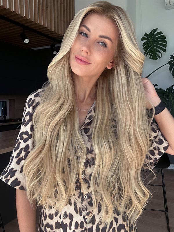 glueless lace front wig JENNIFER ANISTON extremely long 4 d