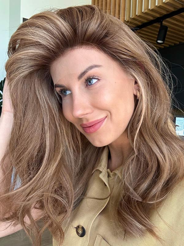 Wheat blonde wig MARGOT ROBBIE mid-length 8