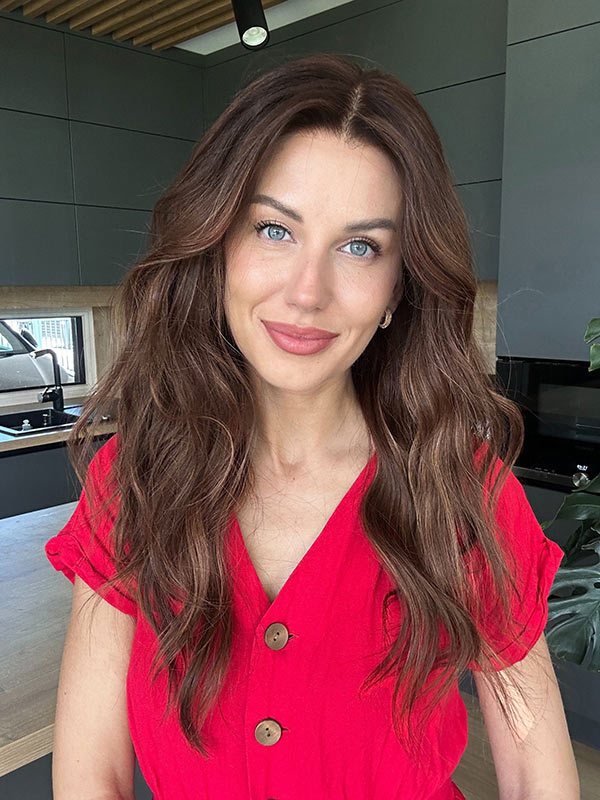 glueless frontal wig selena gomez mid length 4 2