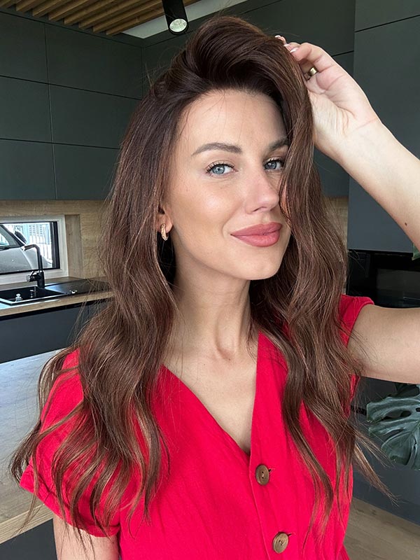 glueless frontal wig selena gomez mid length 6 2