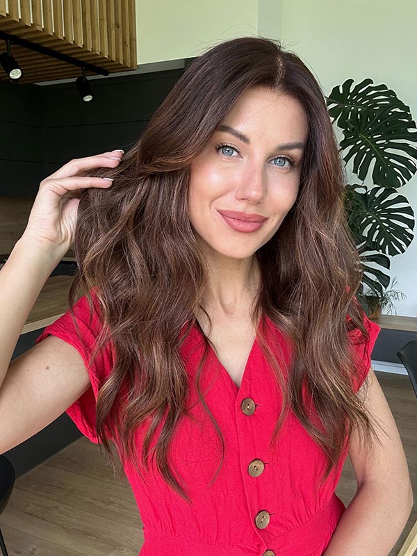 glueless frontal wig selena gomez mid length 9 2