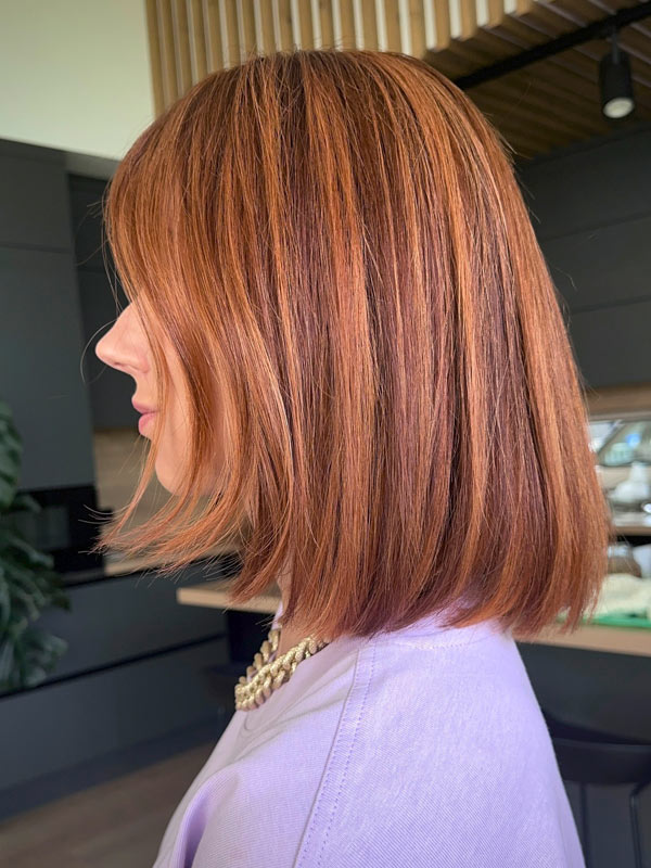 Red wig MADELAINE PETSCH short bob 2