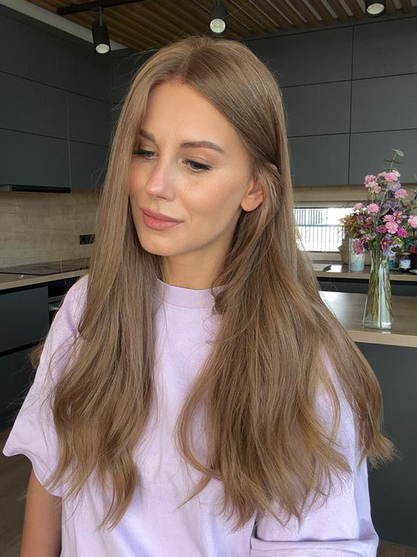 virgin wheat blond baby fine hair long 10