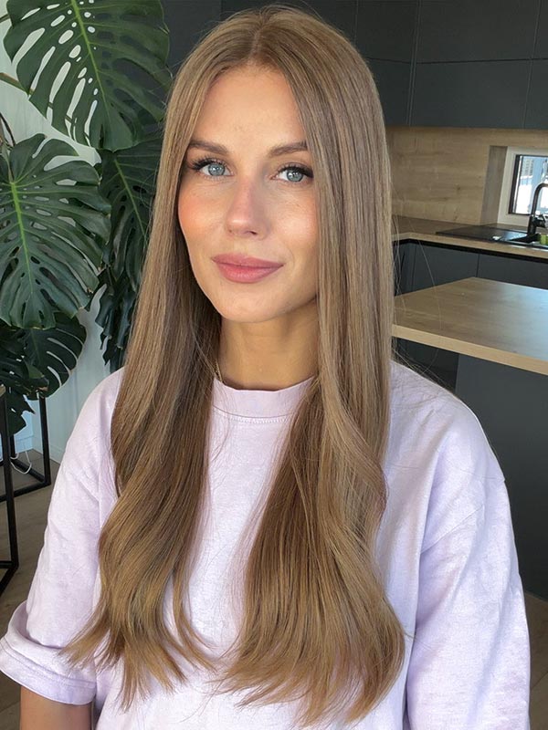 virgin wheat blond baby fine hair long 12