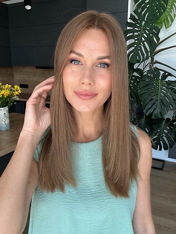 virgin wheat blond baby fine hair wig 8